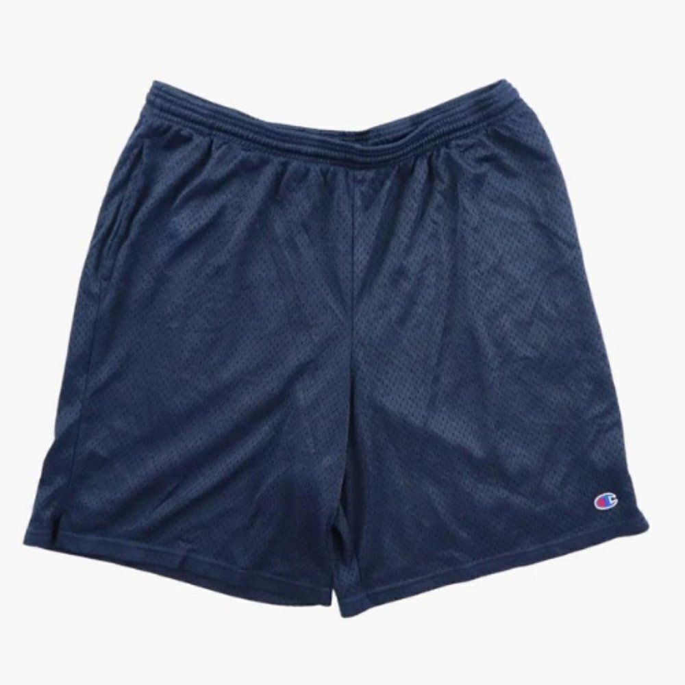 Champion Boy's Blue Mesh Training Activewear Elastic Waist Sport Shorts …